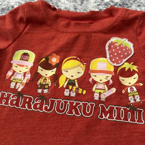 2T Gwen Stefani Harajuku Mini Top No Doubt Lovers Shirt Skateboard Strawberry - Picture 2 of 8